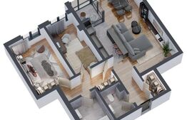 Apartament 3 camere, 82mp, Dacia
