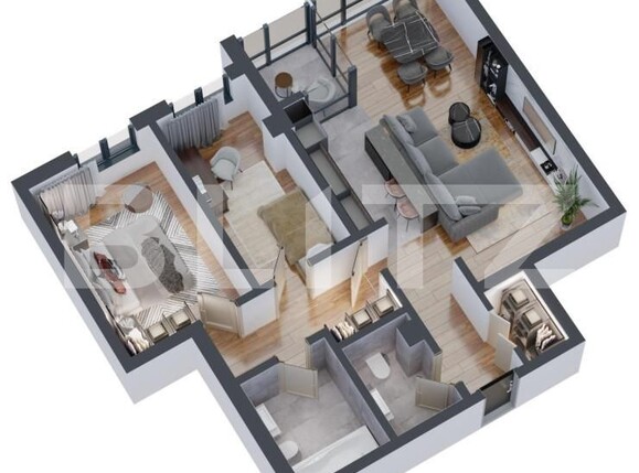 Apartament de vânzare 3 camere Dacia - 146153AV | BLITZ Iași | Poza2