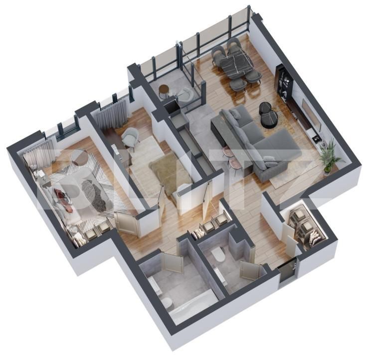 Apartament de vânzare 3 camere Dacia - 146153AV | BLITZ Iași | Poza2