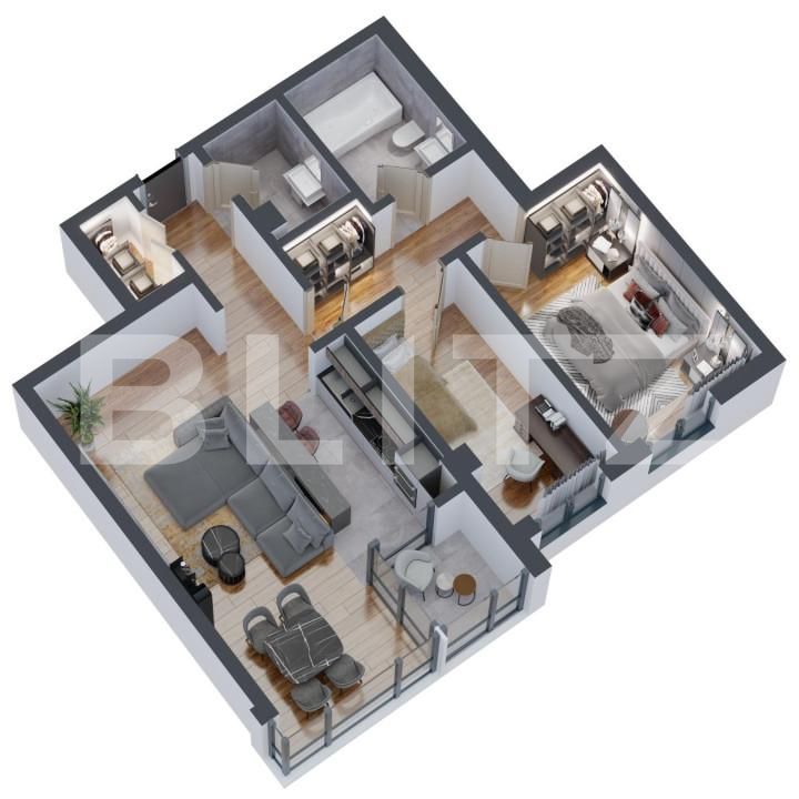 Apartament de vânzare 3 camere Dacia - 146153AV | BLITZ Iași | Poza3