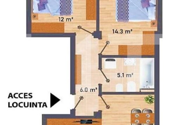Apartament de vânzare 3 camere Cug - 146155AV | BLITZ Iași | Poza1