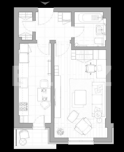 Garsonieră de vânzare Central - 146158AV | BLITZ Iași | Poza3