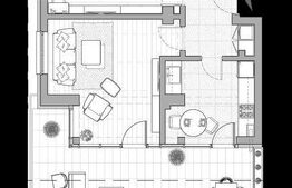 Apartament 2 camere, 54 mp, zona Palas