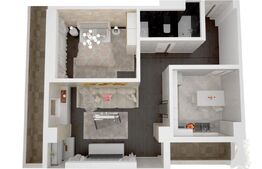 Apartament 2 camere, 47.55mp, zona Frumoasa