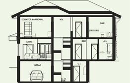 Vila de 4 camere, 178.5 mp utili, teren 500 mp, zona Bucium