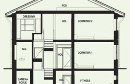 Vila de 5 camere cu panorama, 237.7 mp utili, teren 1000 mp, Bucium