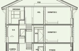 Vila de 5 camere cu panorama, 255 mp, teren 1000 mp, Bucium