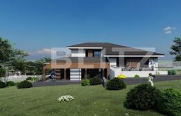 Vila de 6 camere cu sauna si piscina, 332.8 mp, teren 2000 mp, Bucium