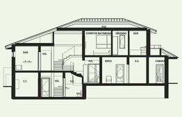 Vila de 6 camere cu sauna si piscina, 332.8 mp, teren 2000 mp, Bucium