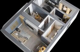 Apartament premium de 2 camere, 60.5 mp, zona Poitiers. COMISION 0