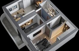 Apartament premium de 2 camere, 60.5 mp, zona Poitiers. COMISION 0