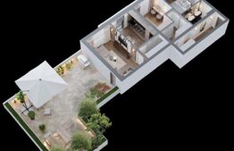 Apartament premium de 3 camere, 80 mp, 70 mp terasa, sistem smart home!