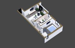 Apartament 2 camere, 48 mp + gradina, Rediu