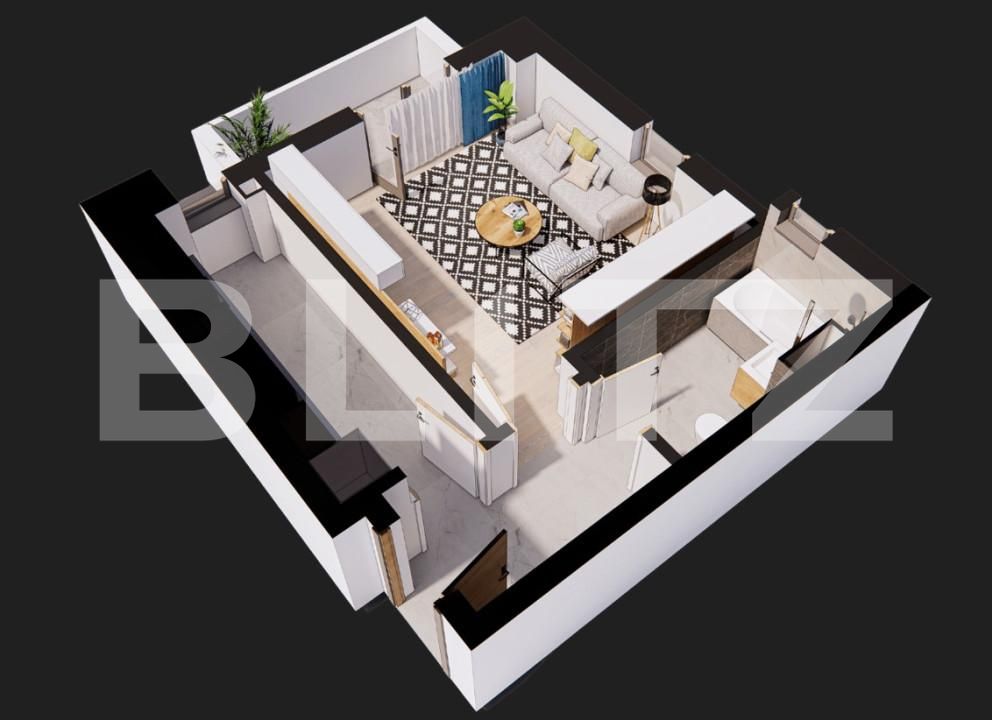 Garsonieră de vânzare Pacurari - 149363AV | BLITZ Iași | Poza1