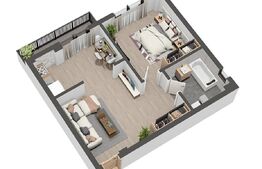 Apartament 2 camere, 45 mp, Valea Lupului 