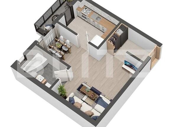 Garsonieră de vânzare Valea Lupului - 150073AV | BLITZ Iași | Poza1