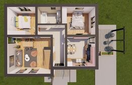 Casa superba 83 mp utili+ 50 mp mansarda, 407 mp, Holboca