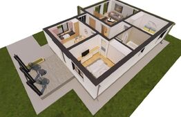 Casa superba 83 mp utili+ 50 mp mansarda, 407 mp, Holboca