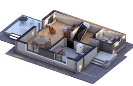 Casa noua P+M, 4 camere, 136 mp, 600 mp teren, Poiana