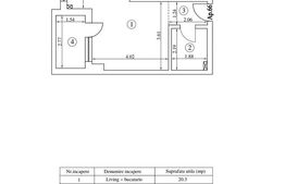 Apartament 1 camera, 31.2mp , zona Tatarasi