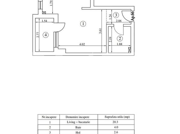 Garsonieră de vânzare Tatarasi - 152078AV | BLITZ Iași | Poza1