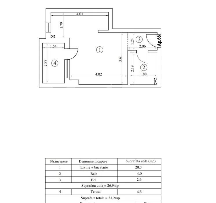 Garsonieră de vânzare Tatarasi - 152078AV | BLITZ Iași | Poza1