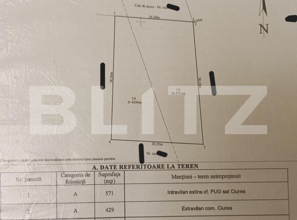 Teren de vânzare Exterior Sud - 152479TV | BLITZ Iași | Poza1