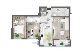 Apartament 3 camere, 80 mp, etaj intermediar, zona Frumoasa