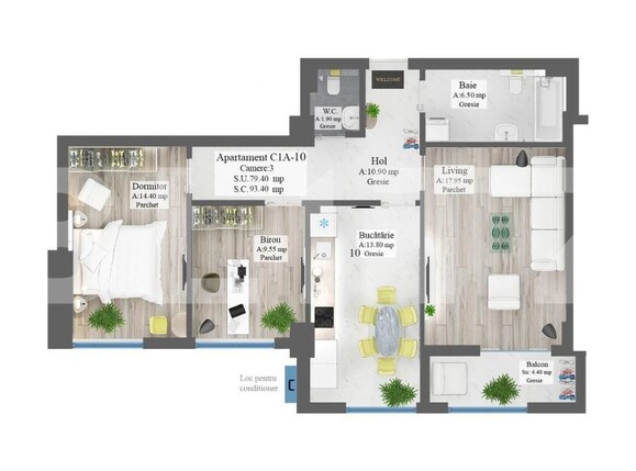 Apartament de vânzare 3 camere Frumoasa - 153440AV | BLITZ Iași | Poza5