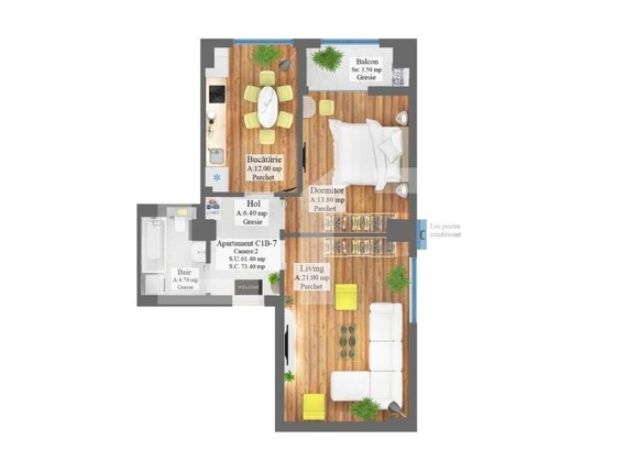 Apartament de vânzare 2 camere Frumoasa - 153442AV | BLITZ Iași | Poza5