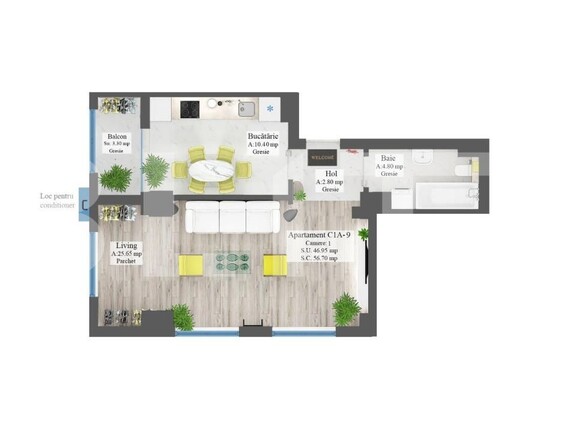 Garsonieră de vânzare Frumoasa - 153444AV | BLITZ Iași | Poza5