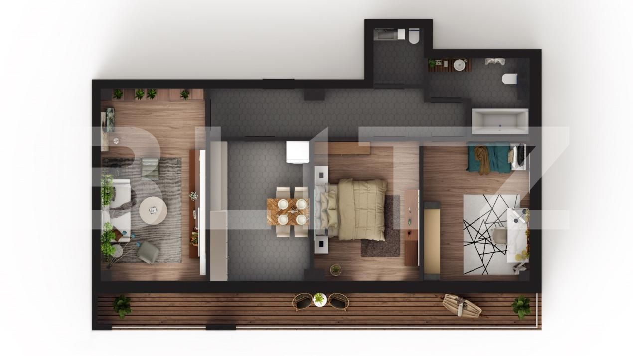 Apartament de vânzare 3 camere Visani - 153653AV | BLITZ Iași | Poza2