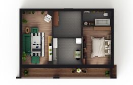 Apartament de 2 camere, decomandat, etaj intermediar, zona Visani