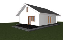 Casa individuala 3 camere, 73mp utili, teren 580mp Visan Iasi