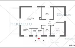 Casa Individuala Plan Parter, 80mp utili, 400 mp teren, Breazu