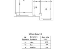 Apartament 2 camere, 45mp, zona Moara de Vant 