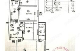 Apartament decomandat cu 3 camere, 66.48 mp, zona Nicolina