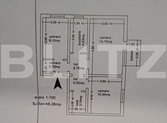 Apartament de vânzare 3 camere Mircea cel Batran - 164312AV | BLITZ Iași | Poza1
