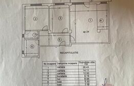 Apartament cu 3 camere decomandat, 76 mp, loc parcare  subteran, Valea Lupului