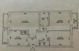 Apartament cu 3 camere decomandat, 70 mp,zona Bdul. Poitiers