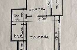 Apartament 2 camere, 50 mp, zona Palas Campus