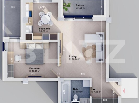 Apartament de vânzare 2 camere Rediu - 168462AV | BLITZ Iași | Poza1