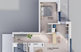 Apartament de lux cu 2 camere, 59,96mp, zona Rediu