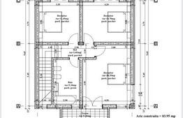 Casa individuala, 4 camere, 2 bai, 128mp, zona Sorogari
