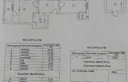 Apartament de vanzare, 3 camere, decomandat, 73 mp, ultracentral, cu panorama. 