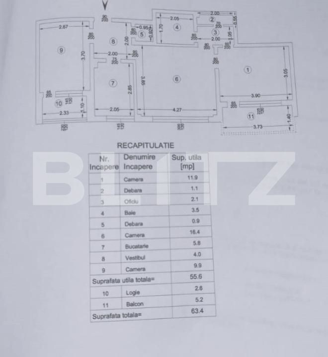 Apartament de vânzare 3 camere Central - 174778AV | BLITZ Iași | Poza16
