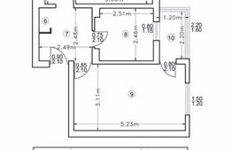 Apartament 3 camere decomandate - 59 m2 Zimbru