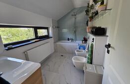 Casa cu 4 camere, cu beci si garaj, in Tomesti