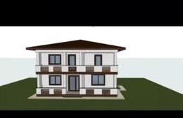 Proiect Casă + garaj în construcție – teren 553 mp, Holboca