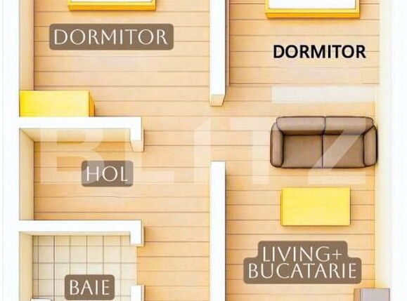 Apartament de vânzare 3 camere Lunca Cetatuii - 176978AV | BLITZ Iași | Poza1